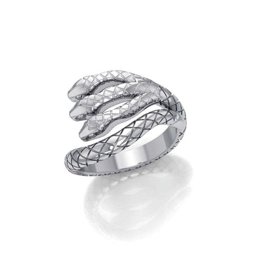 Fierce and Ferocious Sterling Silver Three Headed Cobra Ring TRI1899 - Jewelry